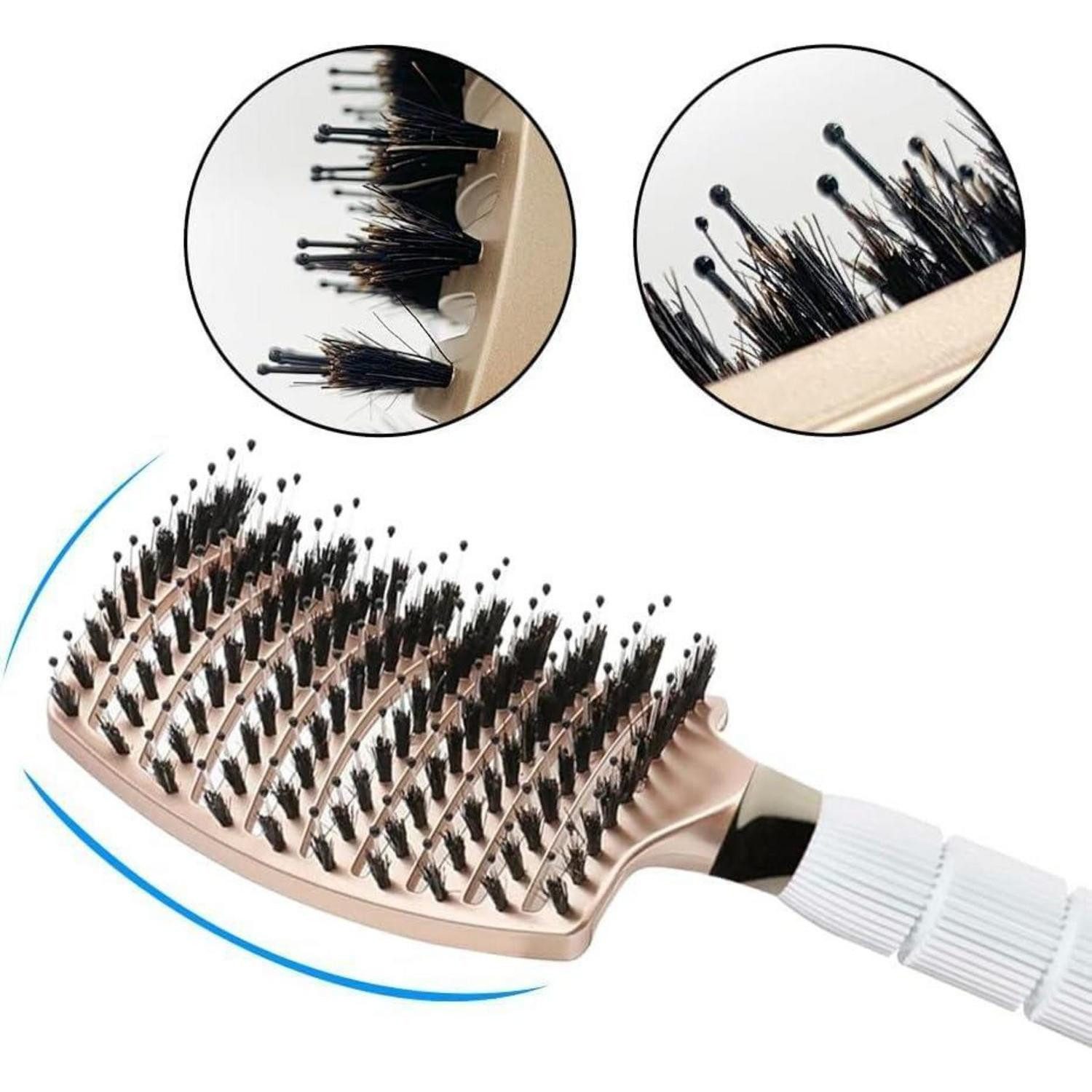 LuxusKollektion Haarbürsten-Set Haar-Rundbürste Set Föhnen Glattes Welliges Haarstyling Antistatische