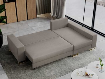 MKS MÖBEL Ecksofa DORIAN, Modern Ecksofa, L-Form Couch, Wohnlandschaft