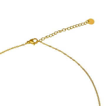 ANELY Gliederkette Edelstahl Perlmutt Coin-Choker Halskette (1-tlg), 7245 in Gold