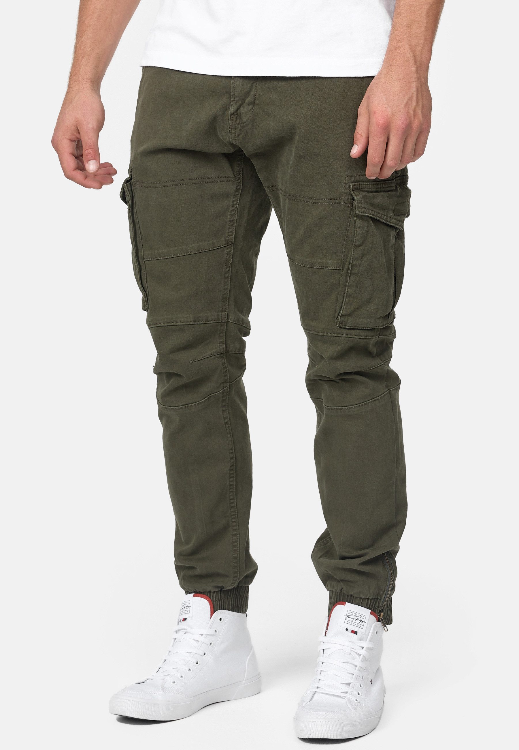 INDICODE Cargohose Herren Alex Cargo Hose Herrenhose mit 6 praktischen Taschen – Bild 4 von 5