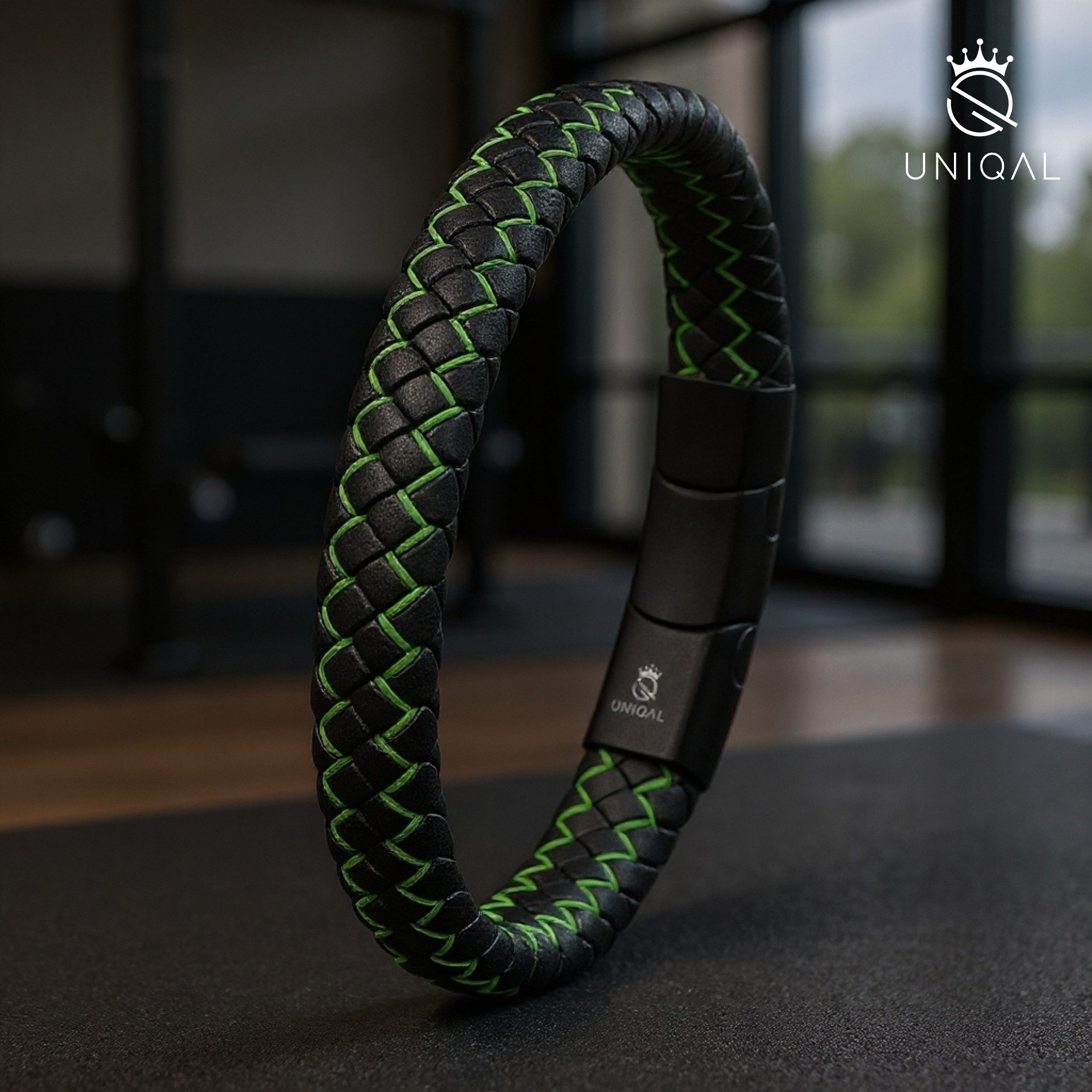 UNIQAL.de Lederarmband "MULTY COLOR" Geflochtenes Echtlederaccessoire mit Magnetverschluss (Edelstahl, Verlängerungsglied, Unisex, klassisches Design), Premium-Qualität – handgefertigt, kombinierbar, sportlich-elegant.