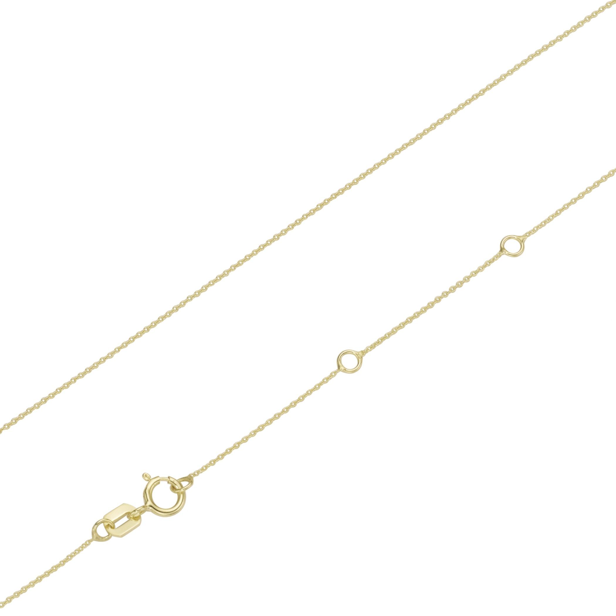 Luigi Merano Kette mit Anhänger Anhänger Buchstabe R mit Zirkonia, Gold 375 günstig online kaufen