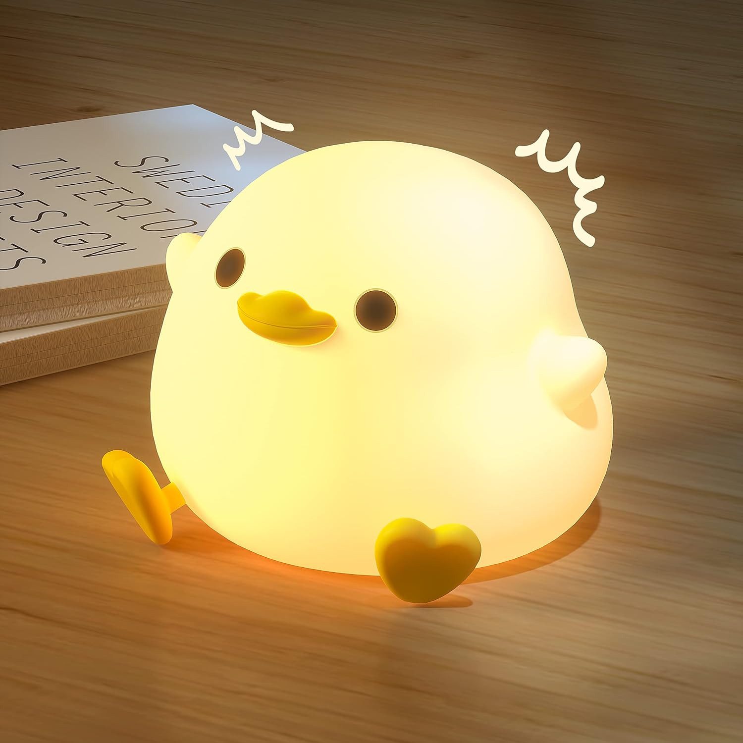 FELIXLEO LED Nachtlicht LED Nachtlicht Kinder DoDo Duck Silikon Stilllicht Baby