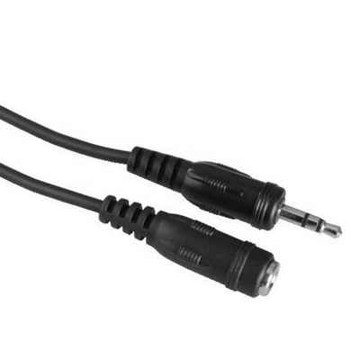 Hama »3,5mm Klinken-Verlängerung Stereo« Audio-Kabel, 3,5-mm-Klinke, Audio, Klinken-Kabel 3,5-mm Buchse Kupplung auf Stecker, Verlängerungs-Kabel