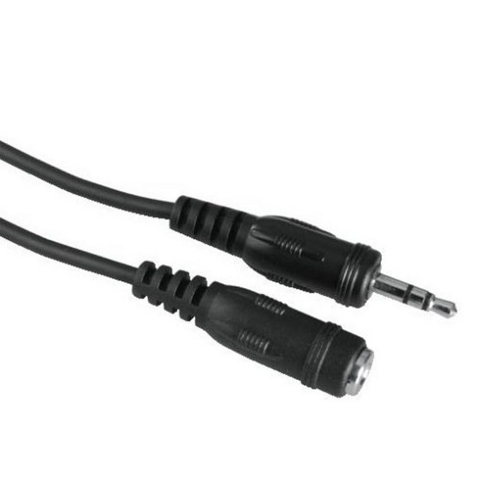 Hama 3 5mm Klinken-Verlängerung Stereo Audio-Kabel 3 5-mm-Klinke Audio Klinken-Kabel 3 5-mm Buchse Kupplung auf Stecker Verlängerungs-Kabel