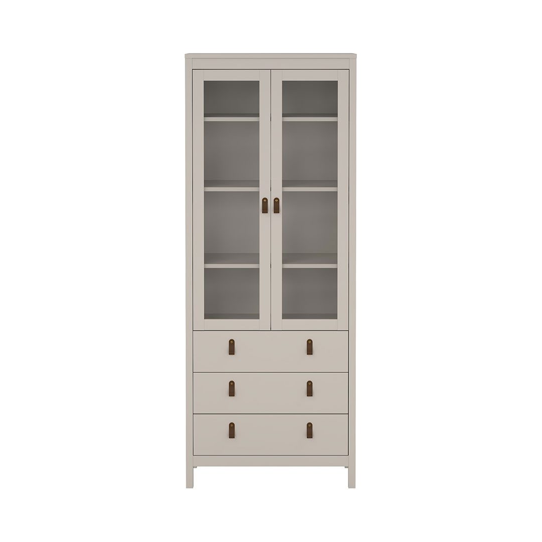 Tvilum Vitrine Madrid Vitrinenschrank 2 Türen 3 Schubladen Cashme