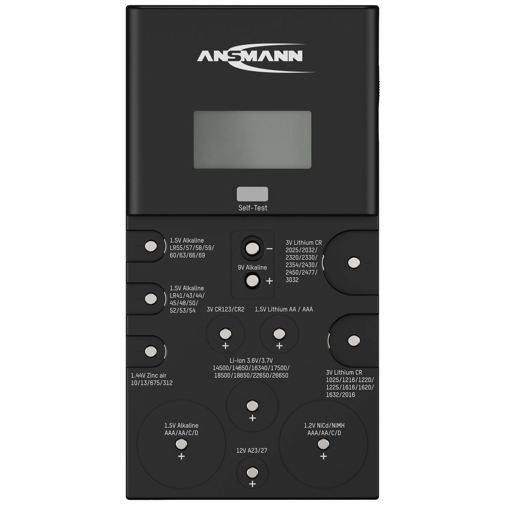 (Energy Check Check Batterietester LCD) Ansmann LCD ANSMANN® 1900-0100, Batterietester Energy