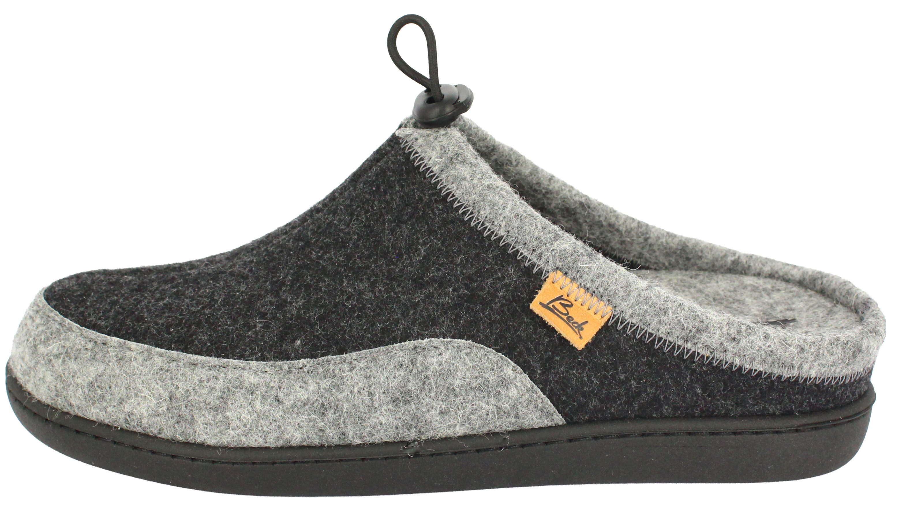 Beck Herren Pantoffel Max mit hohem Schurwollanteil Hausschuh – Bild 3 von 5