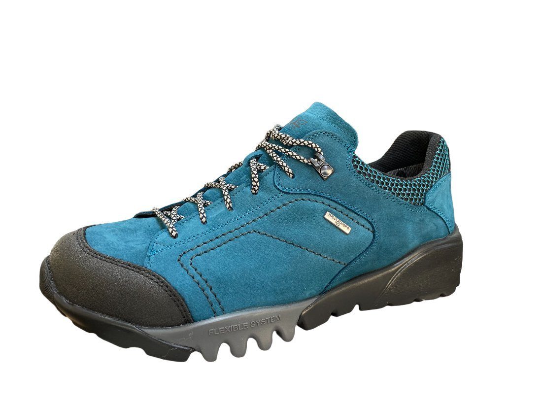Waldläufer Waldläufer-Tex Herren Schnürschuh H-Fritz 729950-306-124 schwarz lago türkis Trekkingschuh