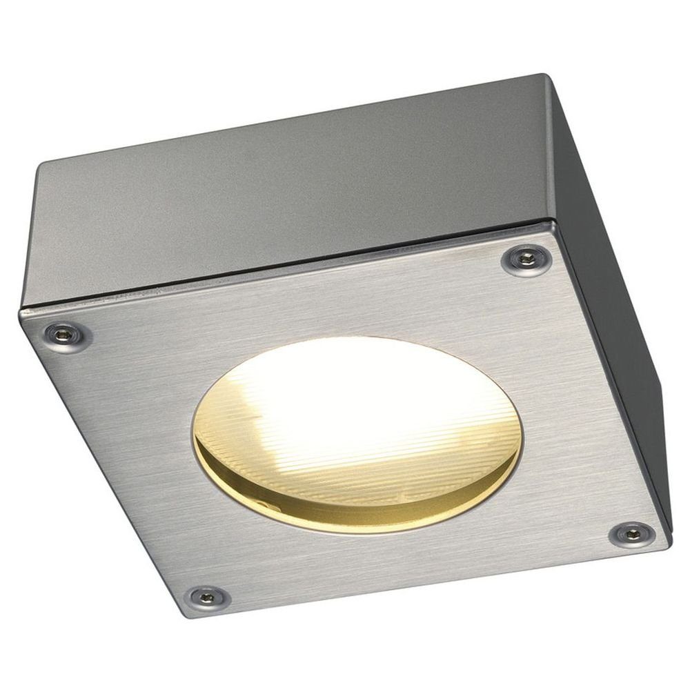 SLV Deckenleuchte Downlight Wand- Aussenlampe, Angabe, & Nein, Quadrasyl Deckenleuchte Outdoor-Leuchte keine GX53, 44, Aussenwandleuchte, warmweiss, enthalten: Leuchtmittel