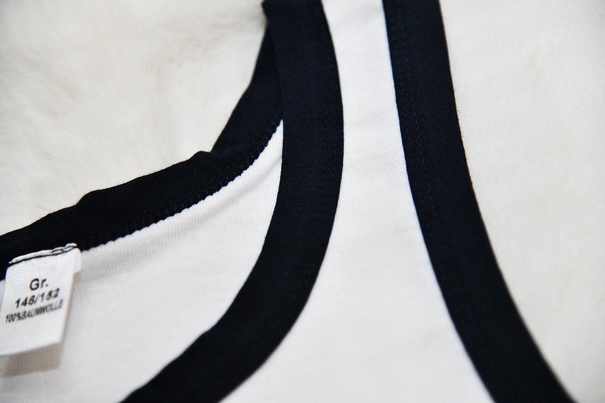 Toker Collection® Garnitur und Unterhemd Weiß (Packung, 2x Set Jungen 2er-Pack) Slip reiner je 2er Baumwolle aus Hemd
