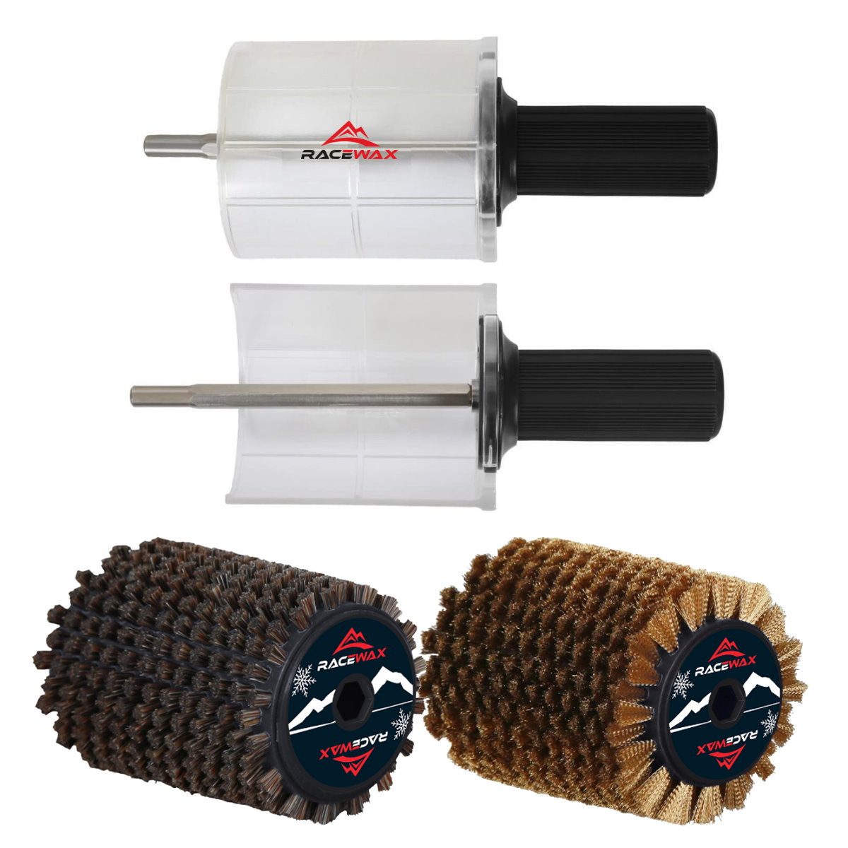 Ski RaceWax Roto Bürste Rosshaar Kupfer Set Rotorbürste 120mm Rotobürste