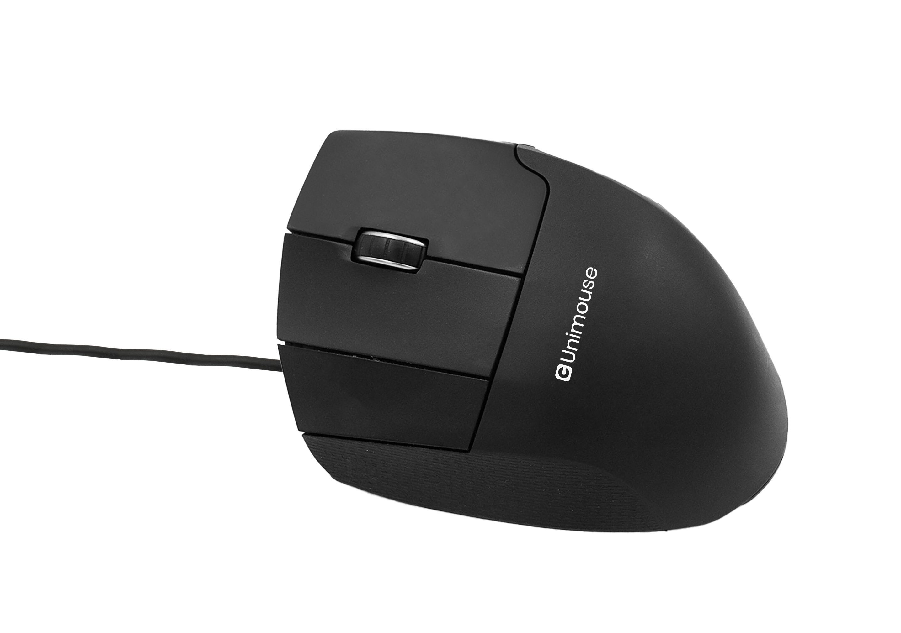 Contour Design ergonomische Maus (Contour Unimouse vertikale Maus linkshändig verkabelt schwarz)