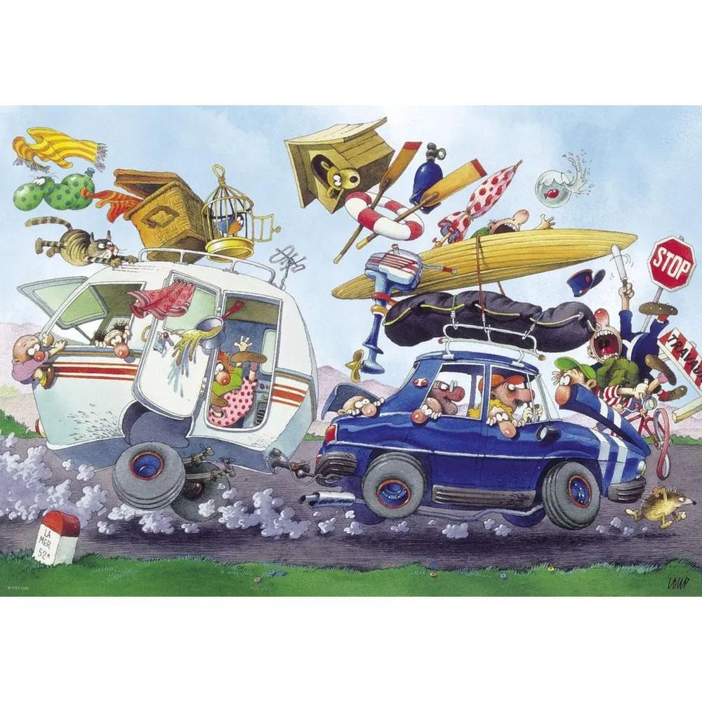 HEYE Puzzle Off On Holiday! Puzzle 500 Teile, 500 Puzzleteile