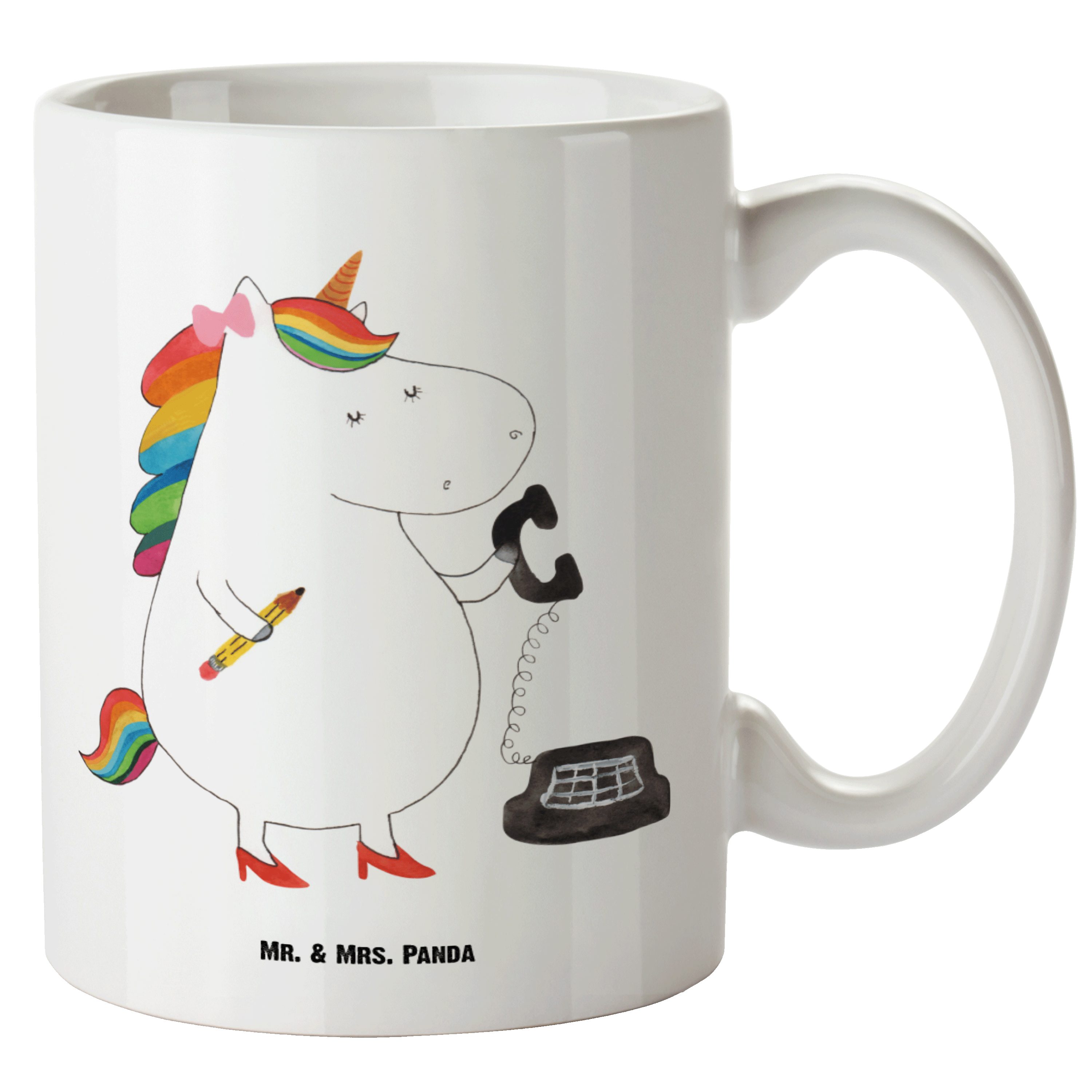 Mrs. Rechtsanwaltsgehilfin, Mr. Tasse Tasse Einhorn Panda - Keramik Sekretärin Geschenk, & - Unicorn, XL Weiß