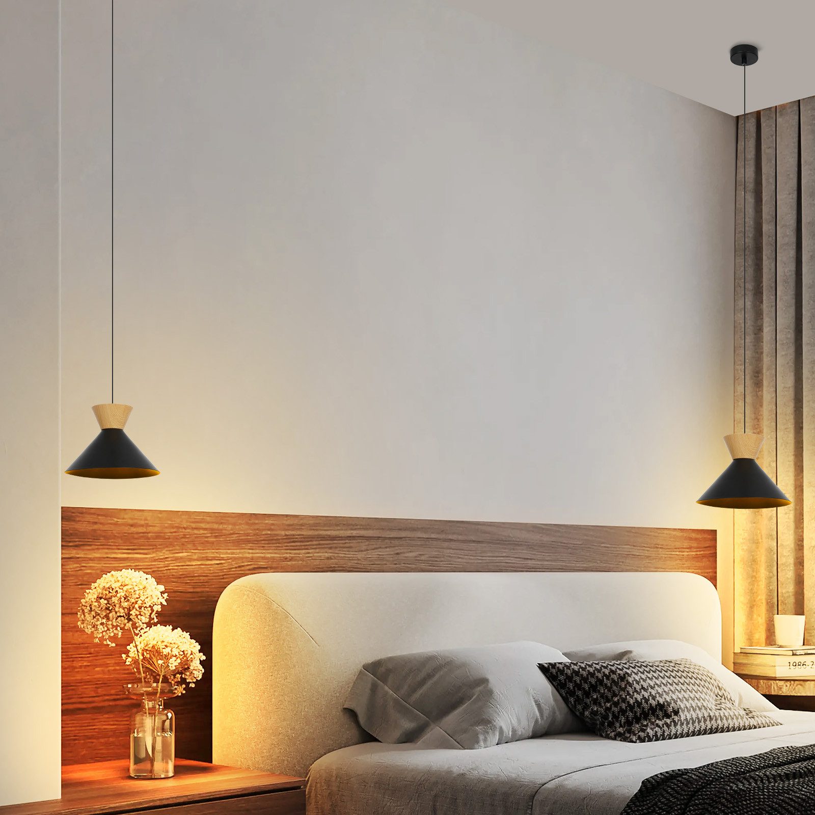 ZMH Pendelleuchte Esszimmer 2 x Schwarz/ günstig online kaufen