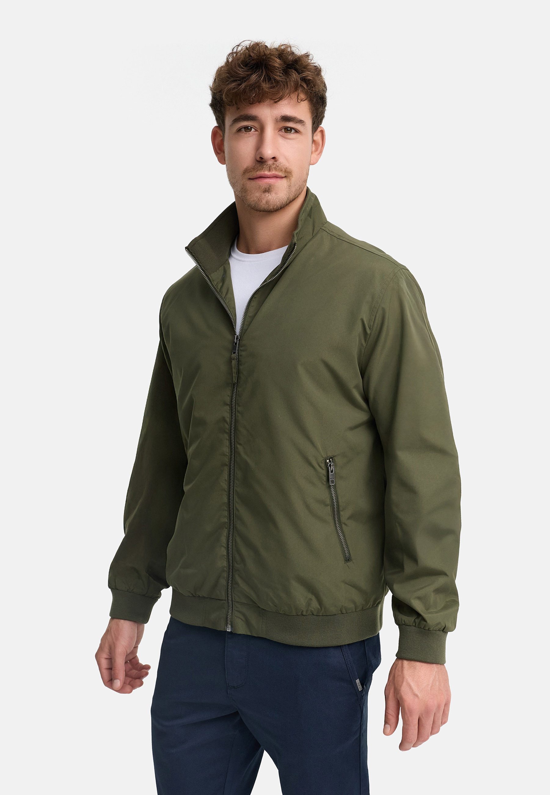 INDICODE Blouson Herren INCatall Übergangsjacke Herrenjacke mit Stehkragen und Reißverschluss – Bild 3 von 5