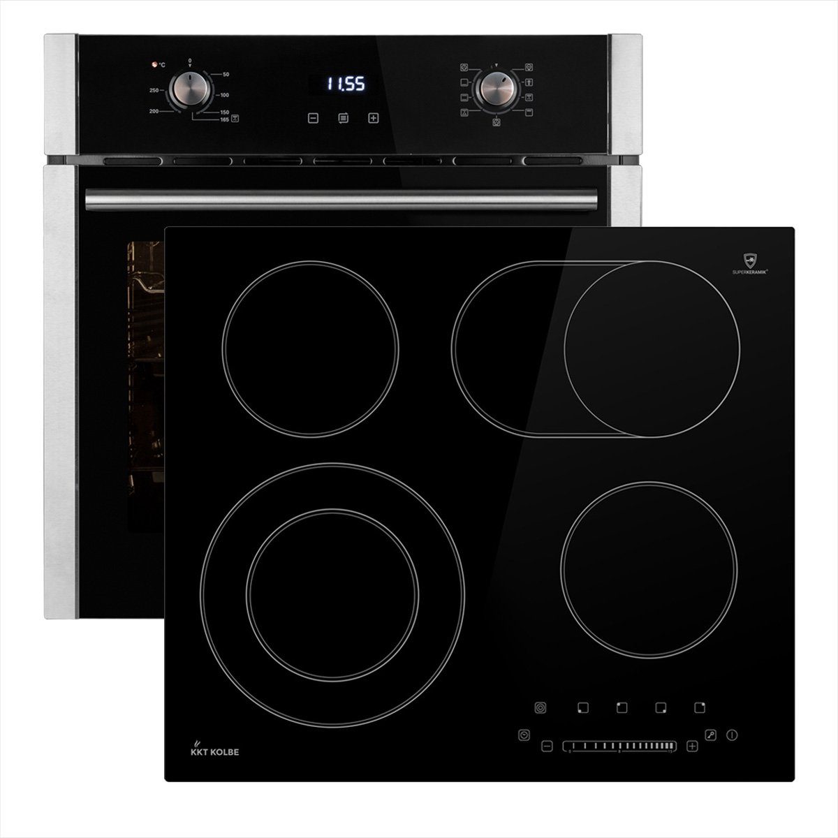 Backofen-Set KKT KOLBE Backofen und Kochfeld SET8005KFS