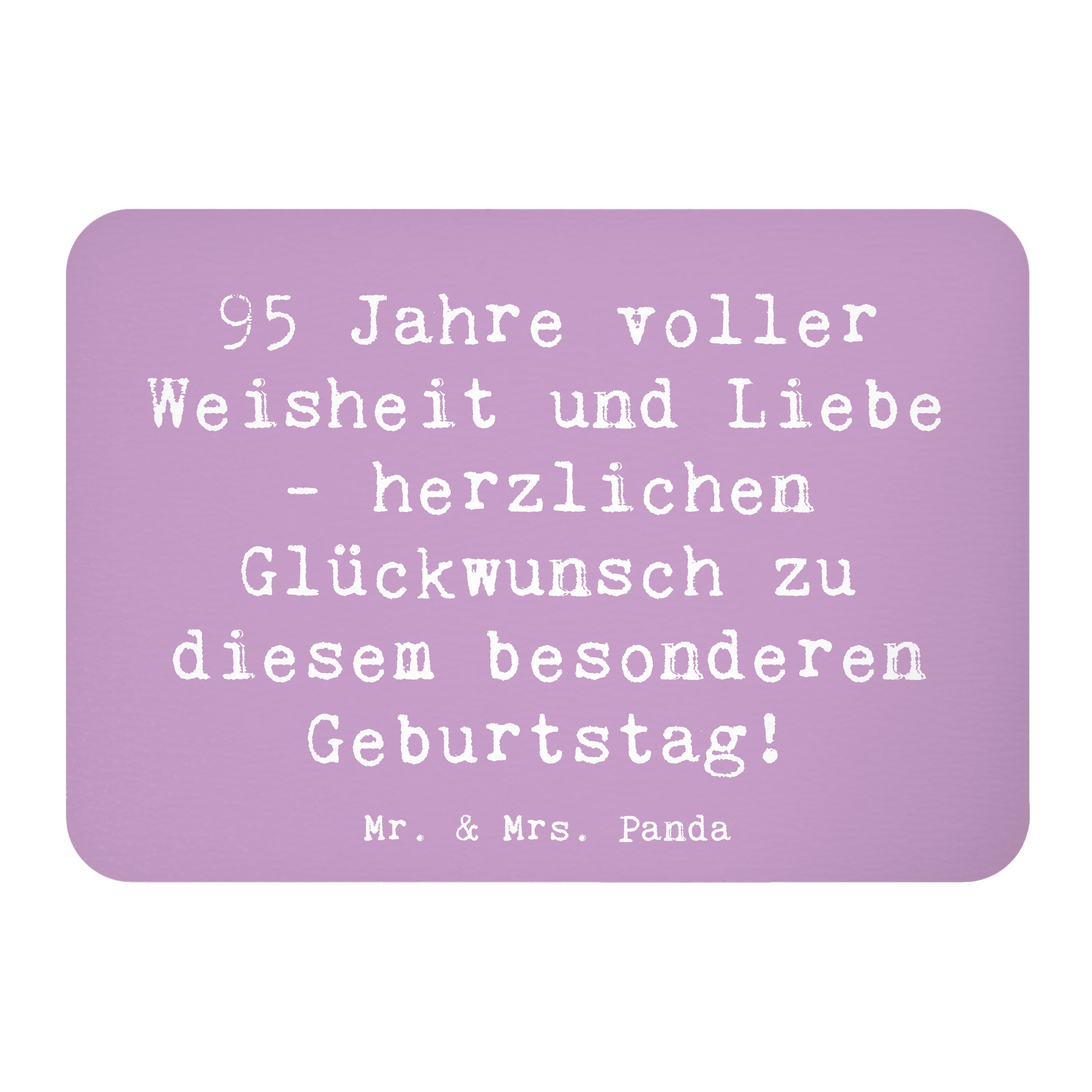 Magnet Spruch 95. Geburtstag Weisheit Liebe - Lavendeltraum - Geschenk, Feie