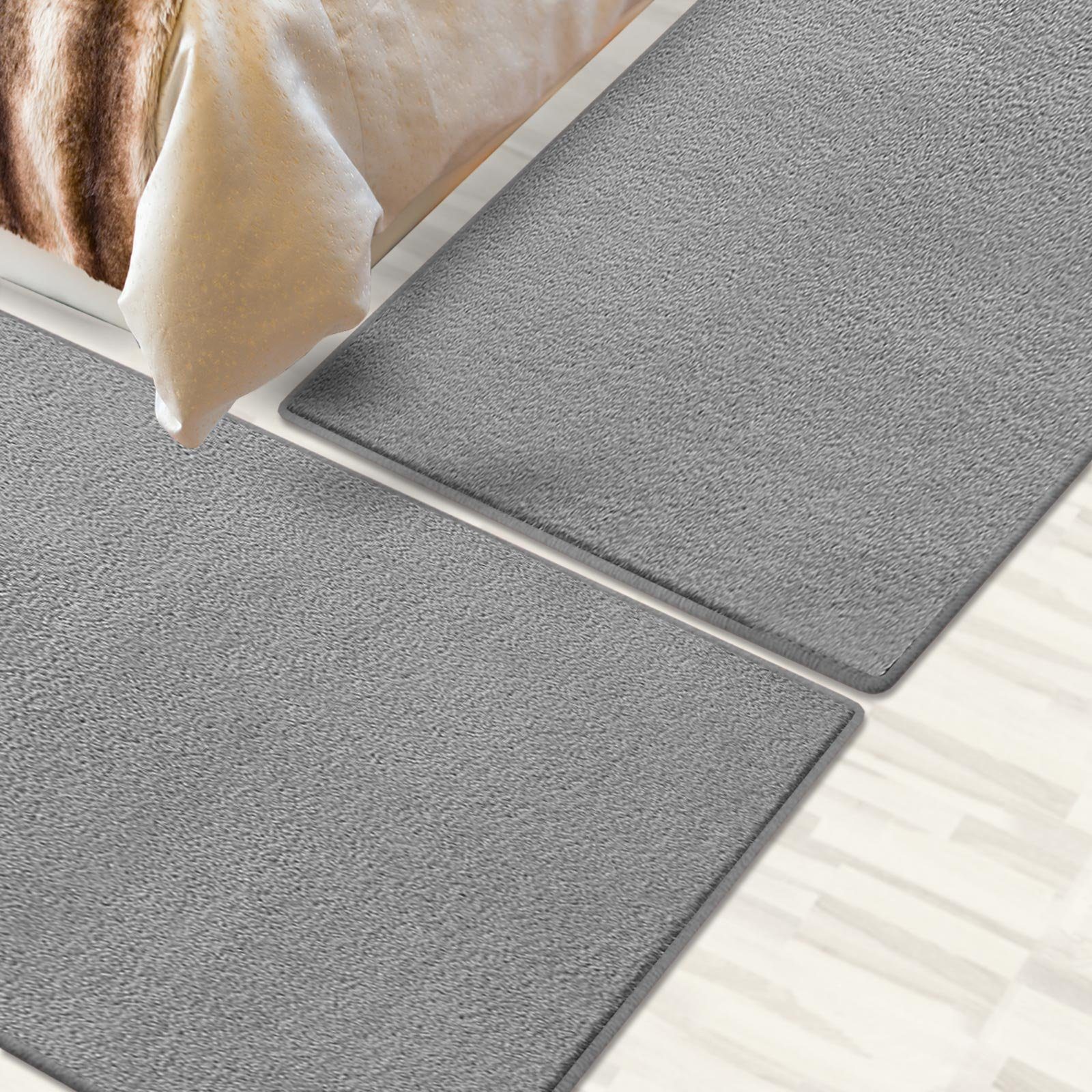 Floordirekt Hochflor-Bettumrandung Dynasty Silbergrau, 3 Größen, Teppichläu günstig online kaufen