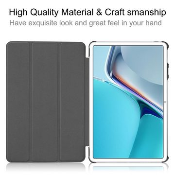 König Design Tablet-Hülle Huawei MatePad 11 2021, Tablethülle für Huawei MatePad 11 2021 Schutztasche Wallet Cover 360 Case Etuis Schwarz