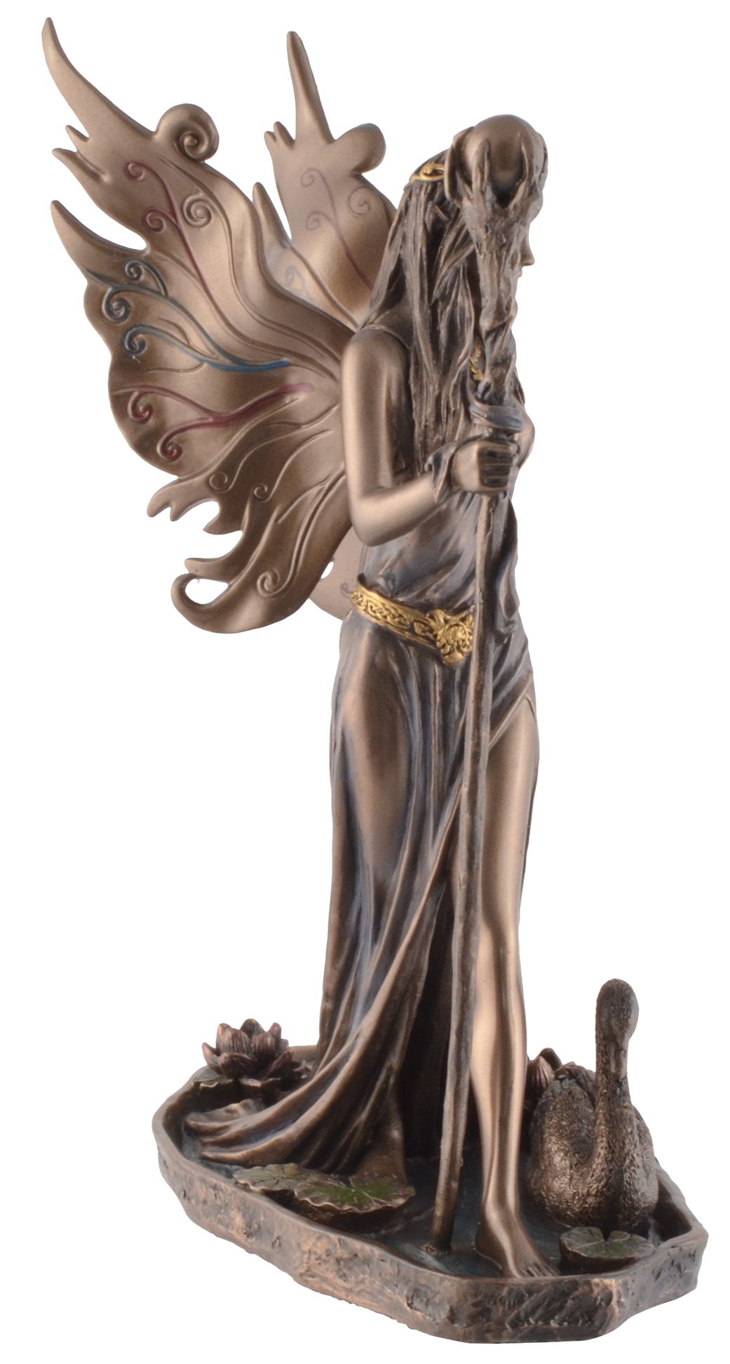 Vogler direct Gmbh Dekofigur Keltische by Veronese, Veronese bronziert Feenkönigin coloriert, coloriert Kunststein, bronziert und und Aine 