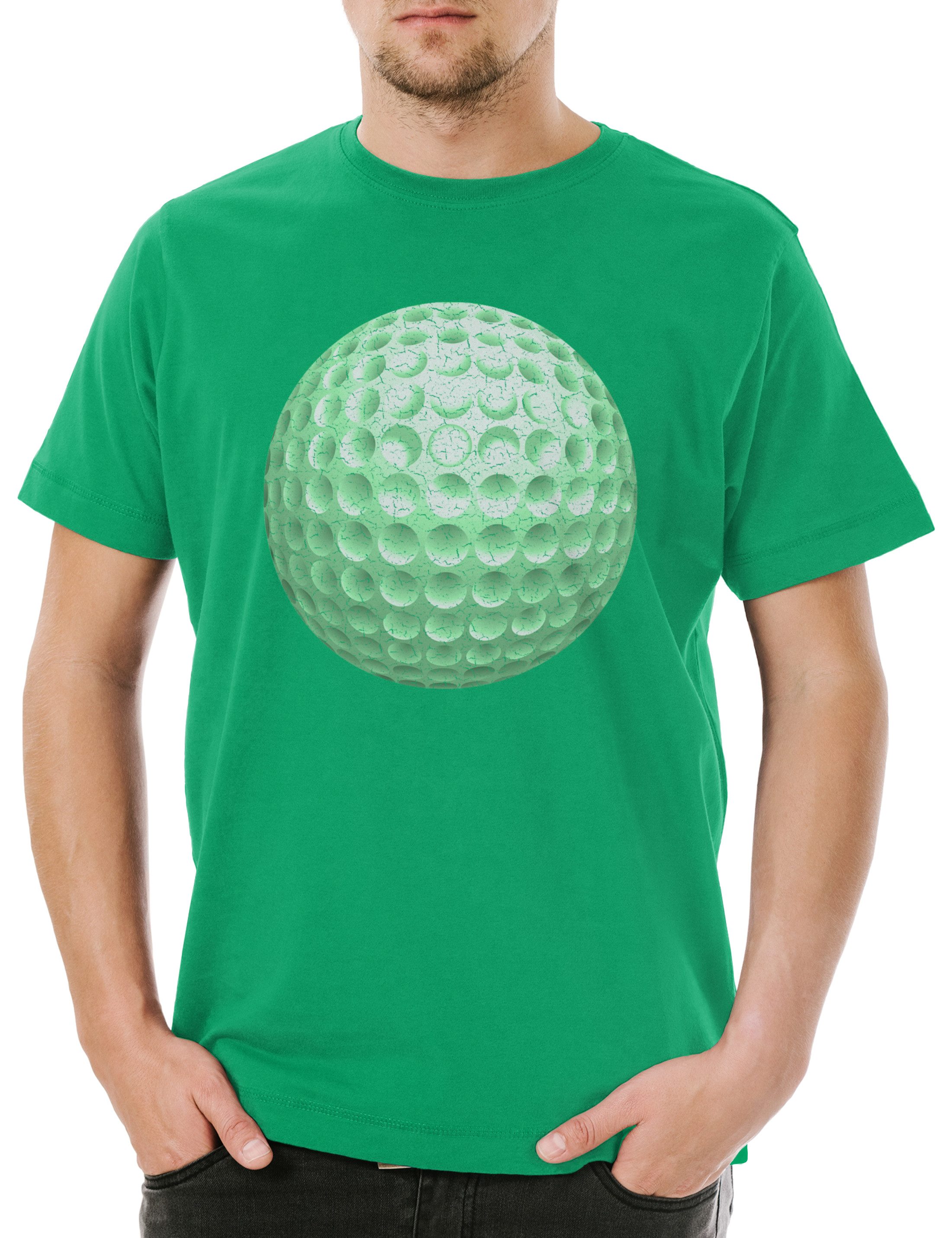 Print-Shirt Golf Ball Herren T-Shirt Player Passion Love Addiction Gulf Caddy Club
