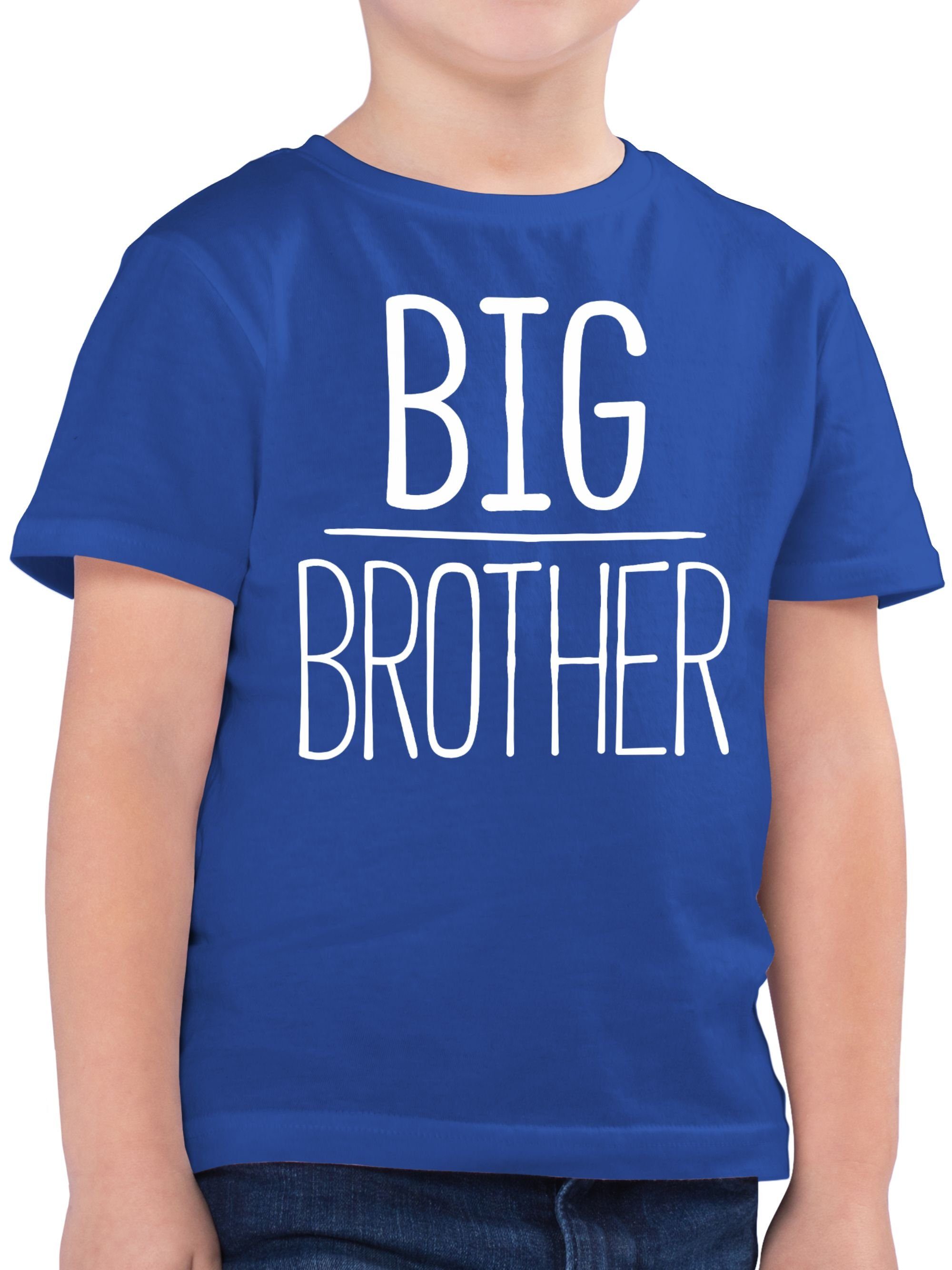 Shirtracer T-Shirt Big Brother Großer Bruder 3 Royalblau