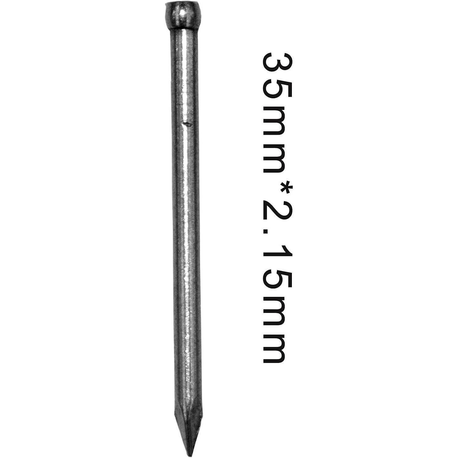 LuxusKollektion Stahlnagel Nagelset Carbonstahl verzinkt 35mm 100 Stk