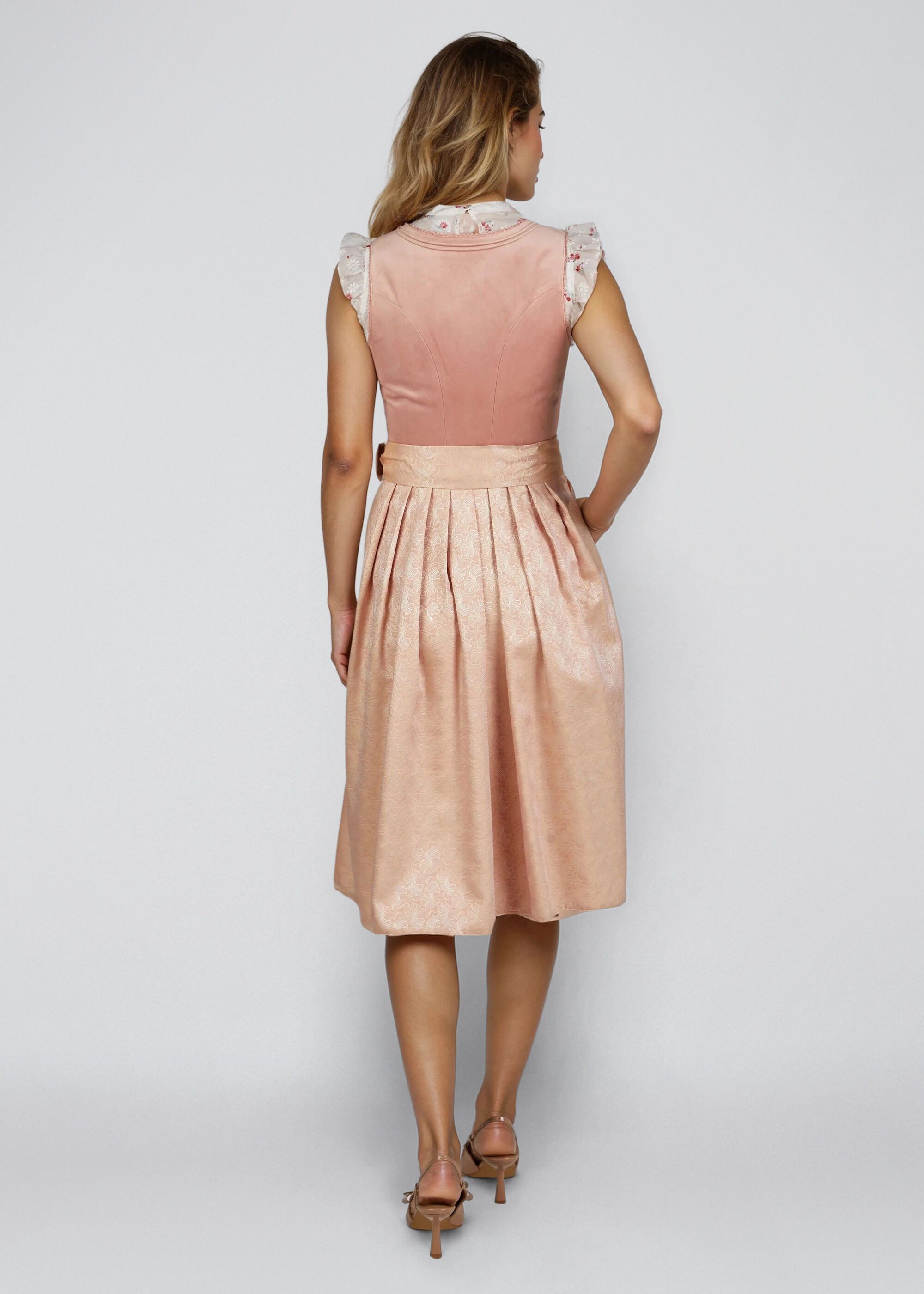 Spieth & Wensky Dirndl Hadwine (1-tlg) Eleganter, puristischer Karree-Ausschnitt