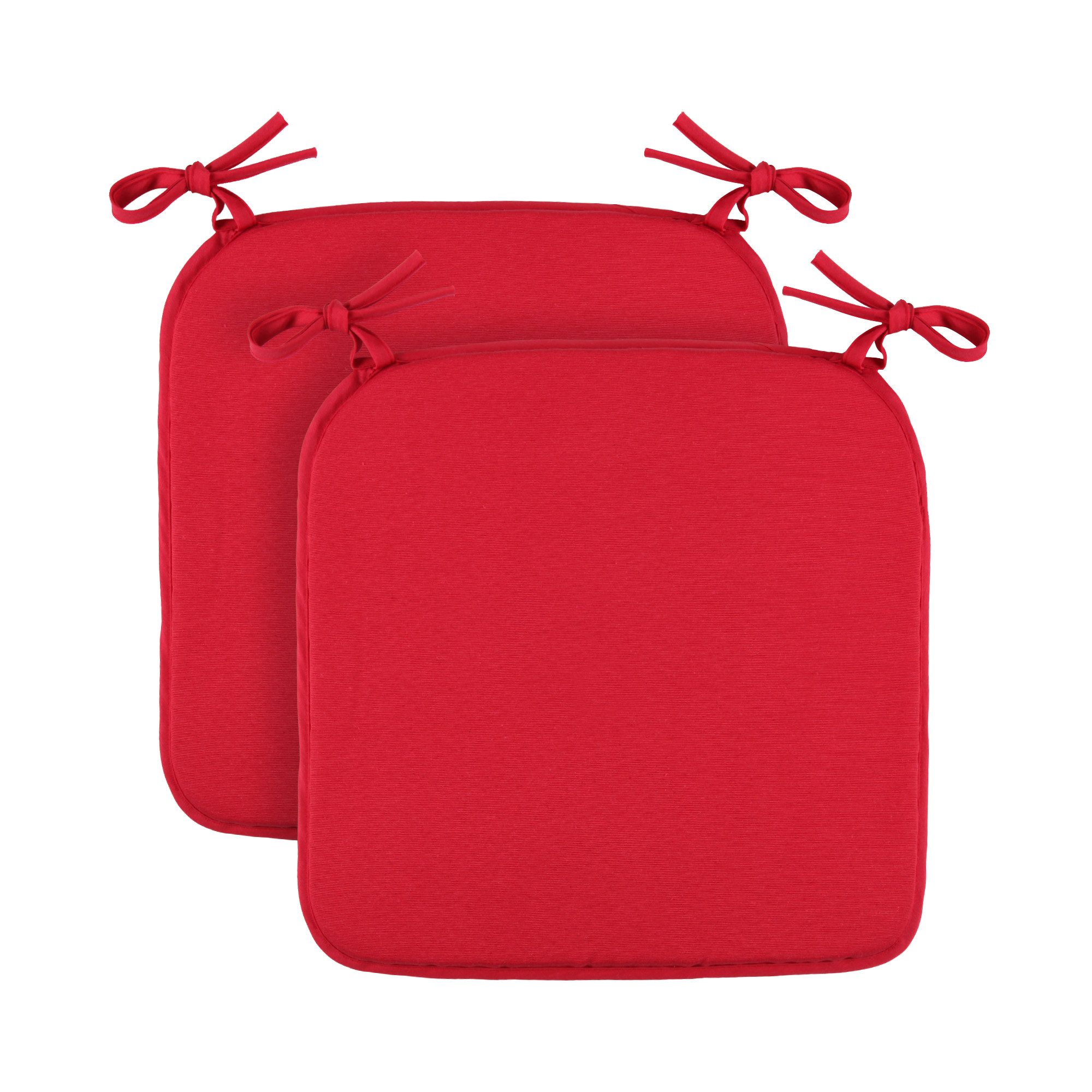 Bestlivings Stuhlkissen mit Haltebändern Canvas, 38x38cm, robust, Mischgewebe, Indoor & Outdoor