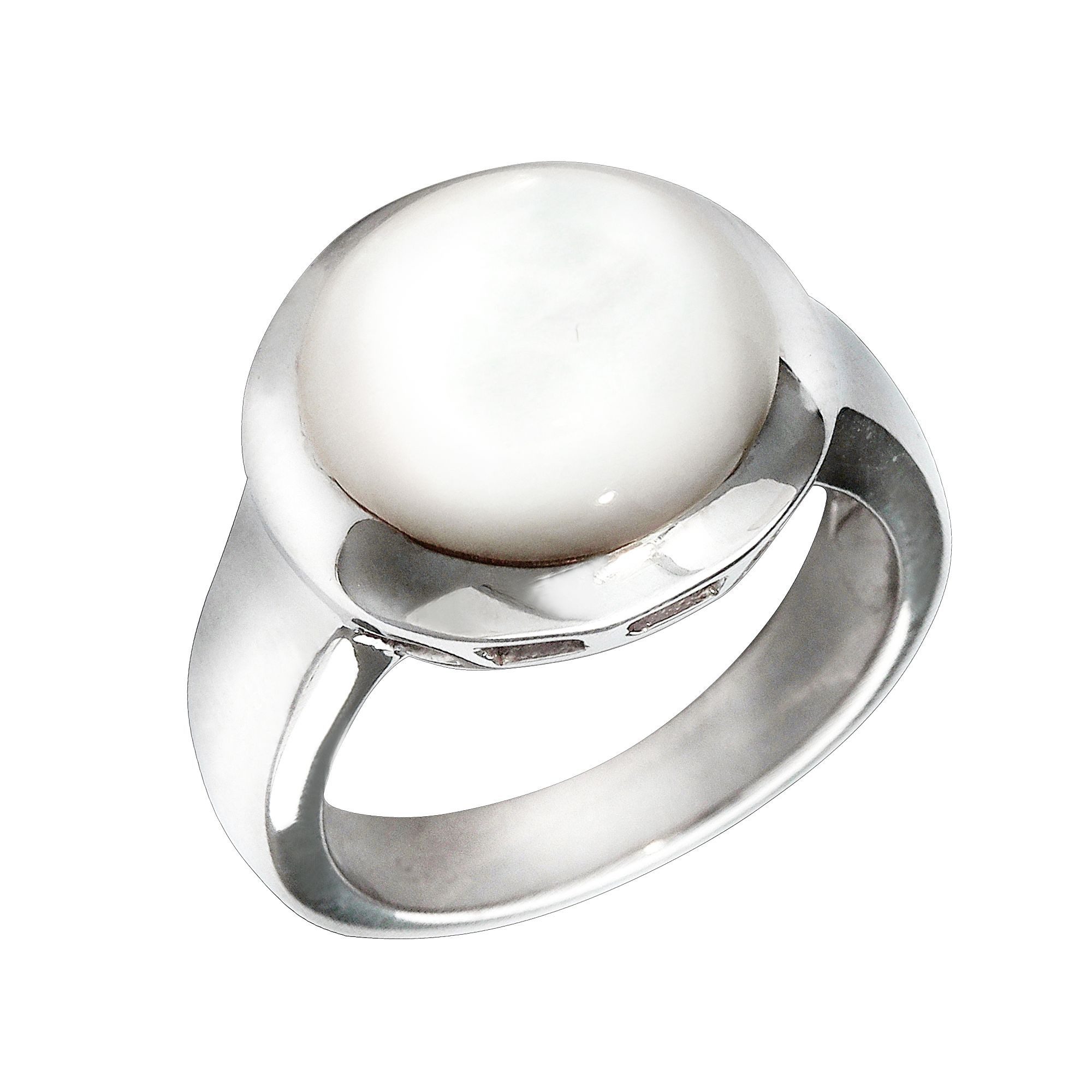 Vivance Fingerring 9258/- Sterling Silber rhodiniert Perlmutt