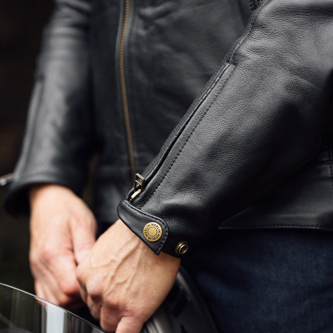 Merlin Motorradjacke Chase II D3O Motorrad Lederjacke Atmungsaktiv protektoren reißverschluss