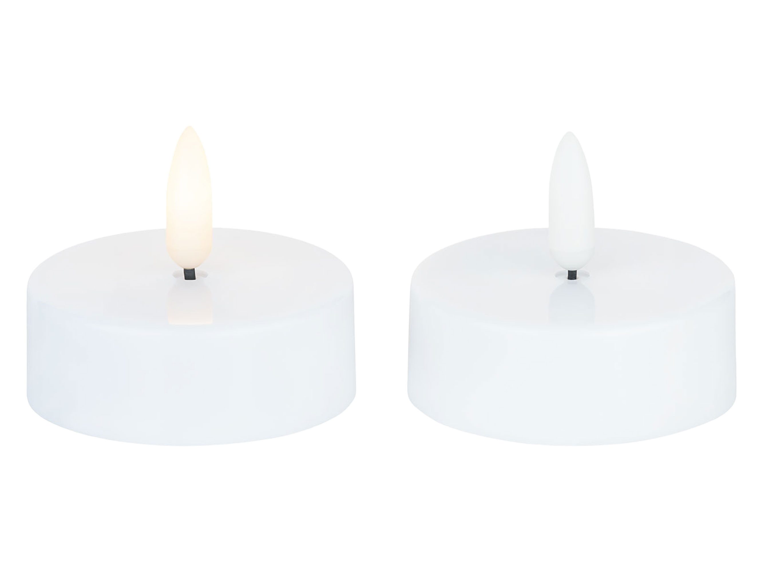 Coen Bakker Deco BV Teelicht (Set, 2-tlg), XL LED Чайные свечи 3D Flamme Timer 2 Stück