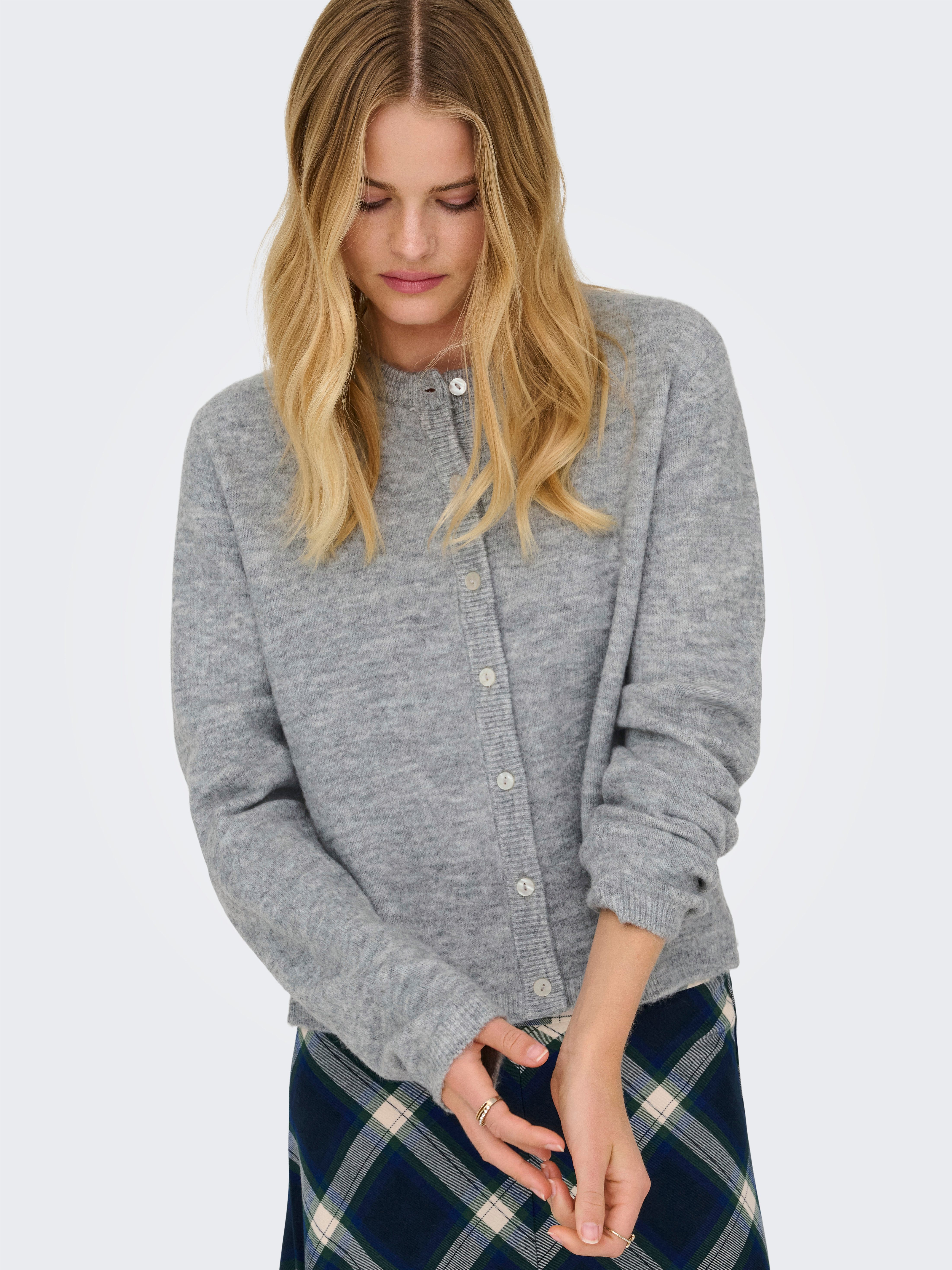 ONLY Strickjacke ONLSIMONI L/S O-NECK CARDIGAN KNT NOOS lockere Passform günstig online kaufen