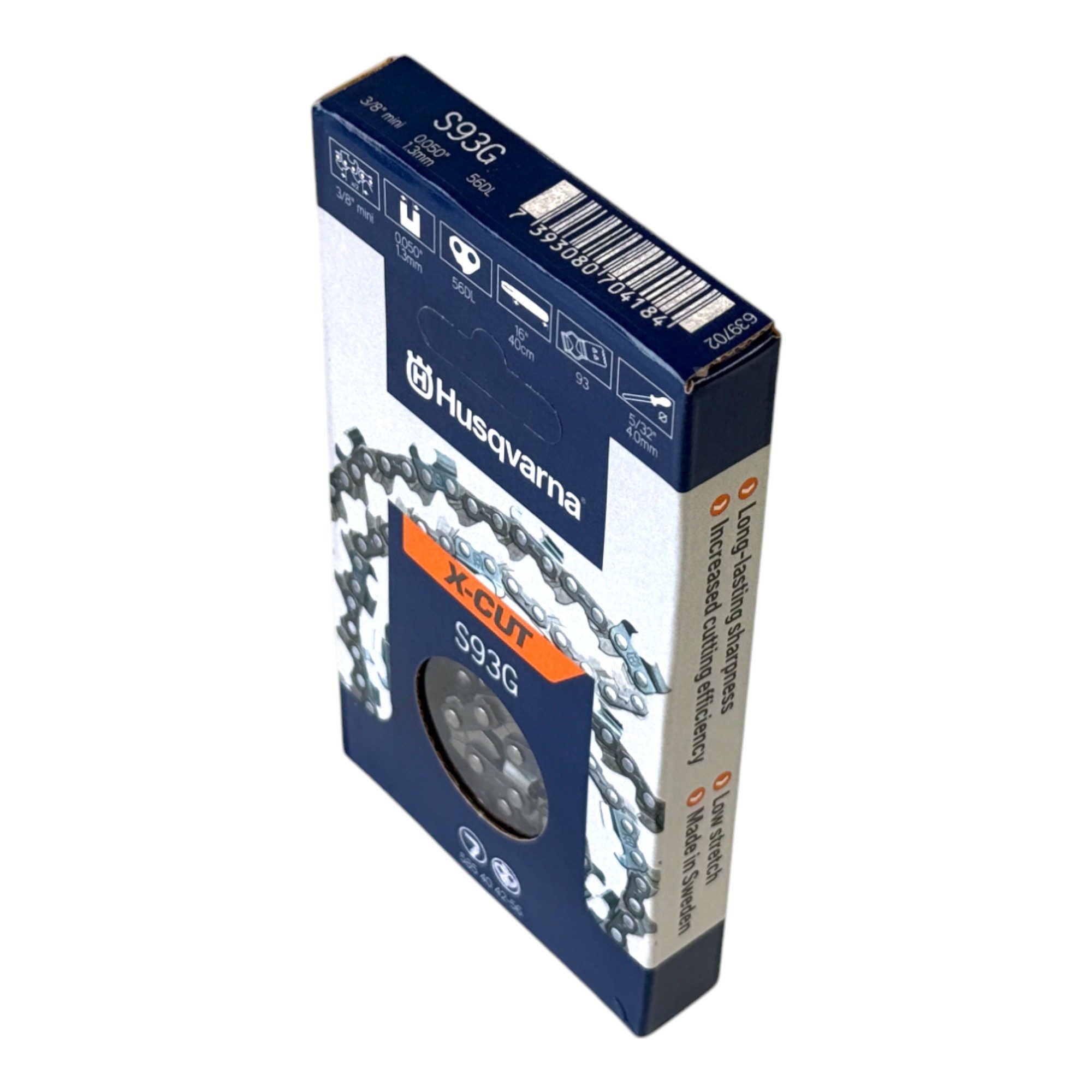 Husqvarna Ersatzkette X-CUT S93G Sägekette 30 cm 3/8" 1,3 mm (585404245) für Kettensäge