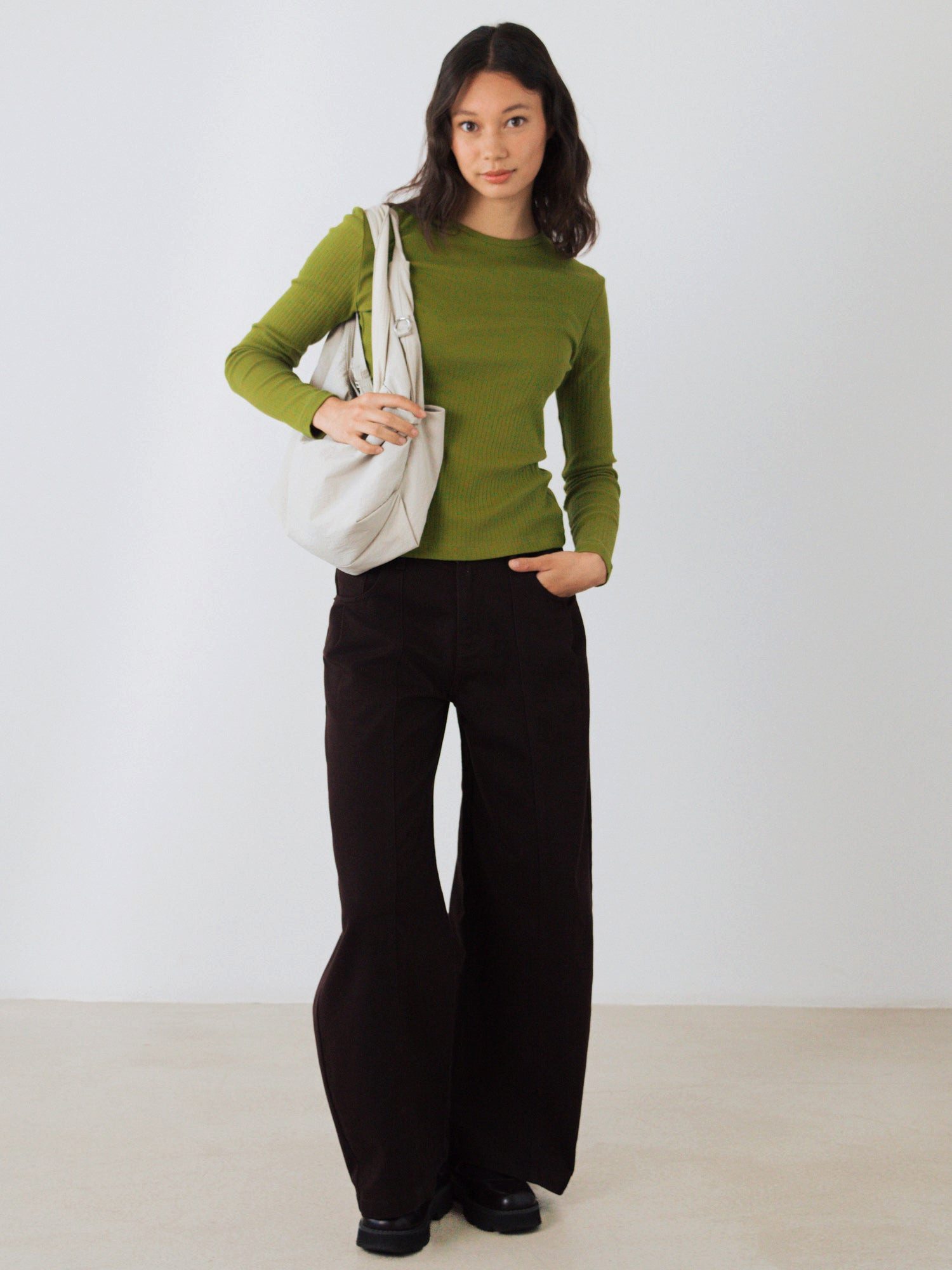 HONEST BASICS T-Shirt Geripptes Langarm Shirt aus Bio- und recycelter Baumwolle – Bild 2 von 4