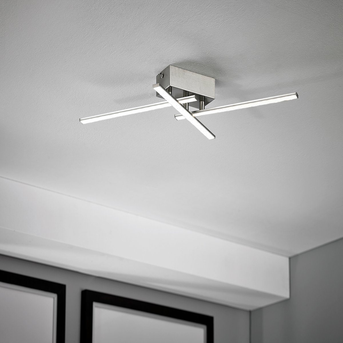 MeLiTec LED Deckenleuchte D78, warmweiß, LED, Design, Deckenlampe, Deckenstrahler, Wohnzimmer, Decken, Beleuchtung, Lampe | Deckenlampen