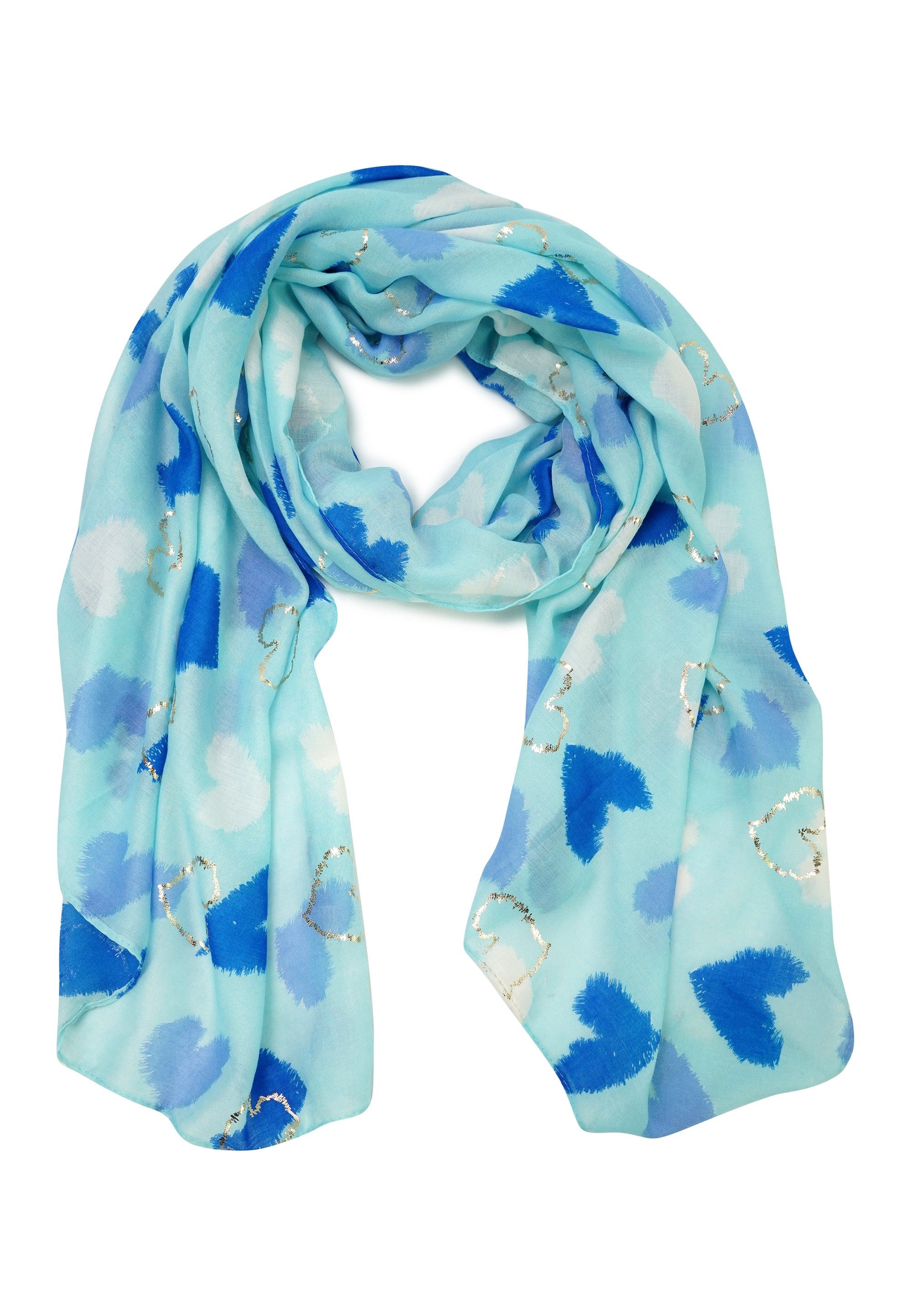 Harpa Modeschal URA, mit schönem Herzen-Print