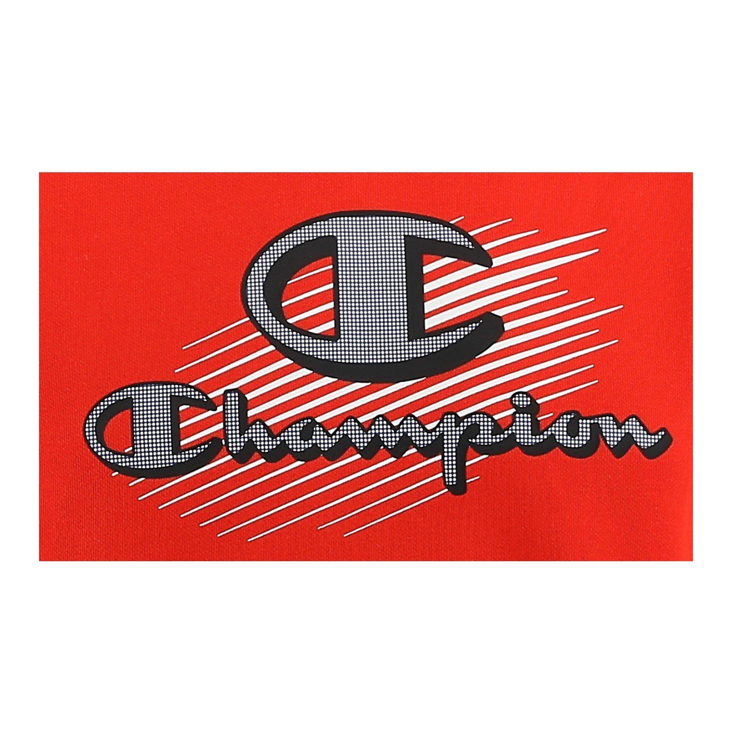Champion Kapuzenpullover (Hoodie) Graphic Shop Logo rot Kinder – Bild 3 von 3