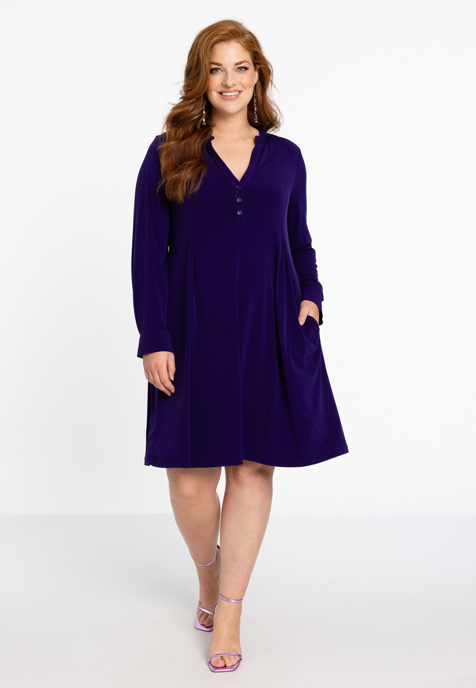 YOEK A-Linien-Kleid Damen Kleid Große Größen günstig online kaufen