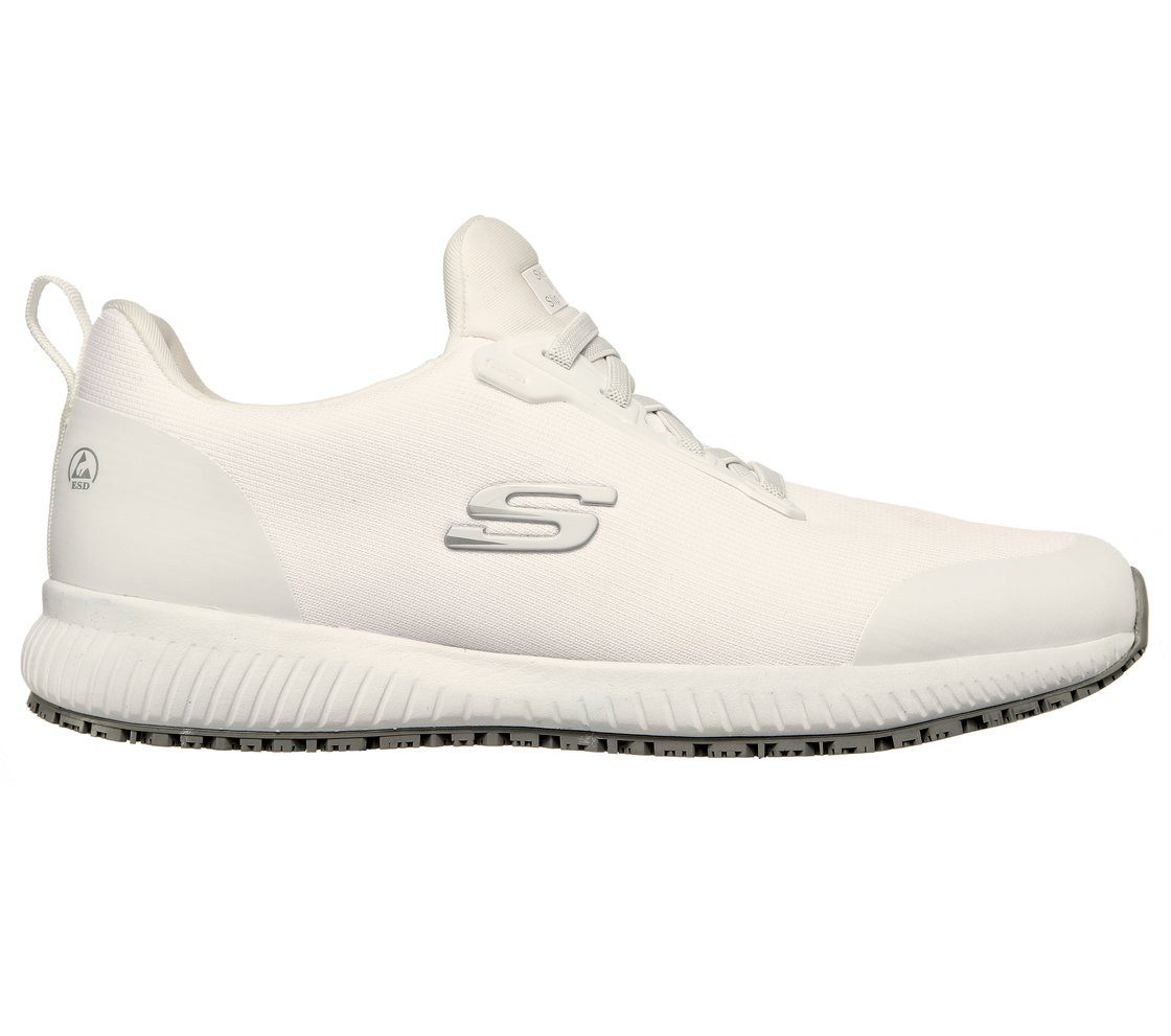 Skechers Arbeitsschuhe Herren SQUAD SR, Rutschhemmender Sneaker mit Memory Foam Arbeitsschuh Wasser- & schmutzabweisend - Relaxed Fit, mehr Platz für Komfort