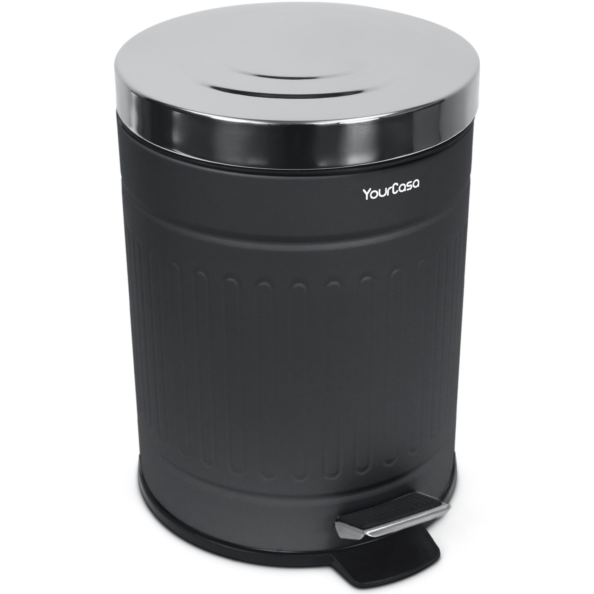 YourCasa Сміттєві урни YourCasa® Сміттєві урни Bad [5L] Edelstahl Retro Design - Косметички, Fassungsvermögen 5 Liter, Edelstahl pulverbeschichtet, Soft Close