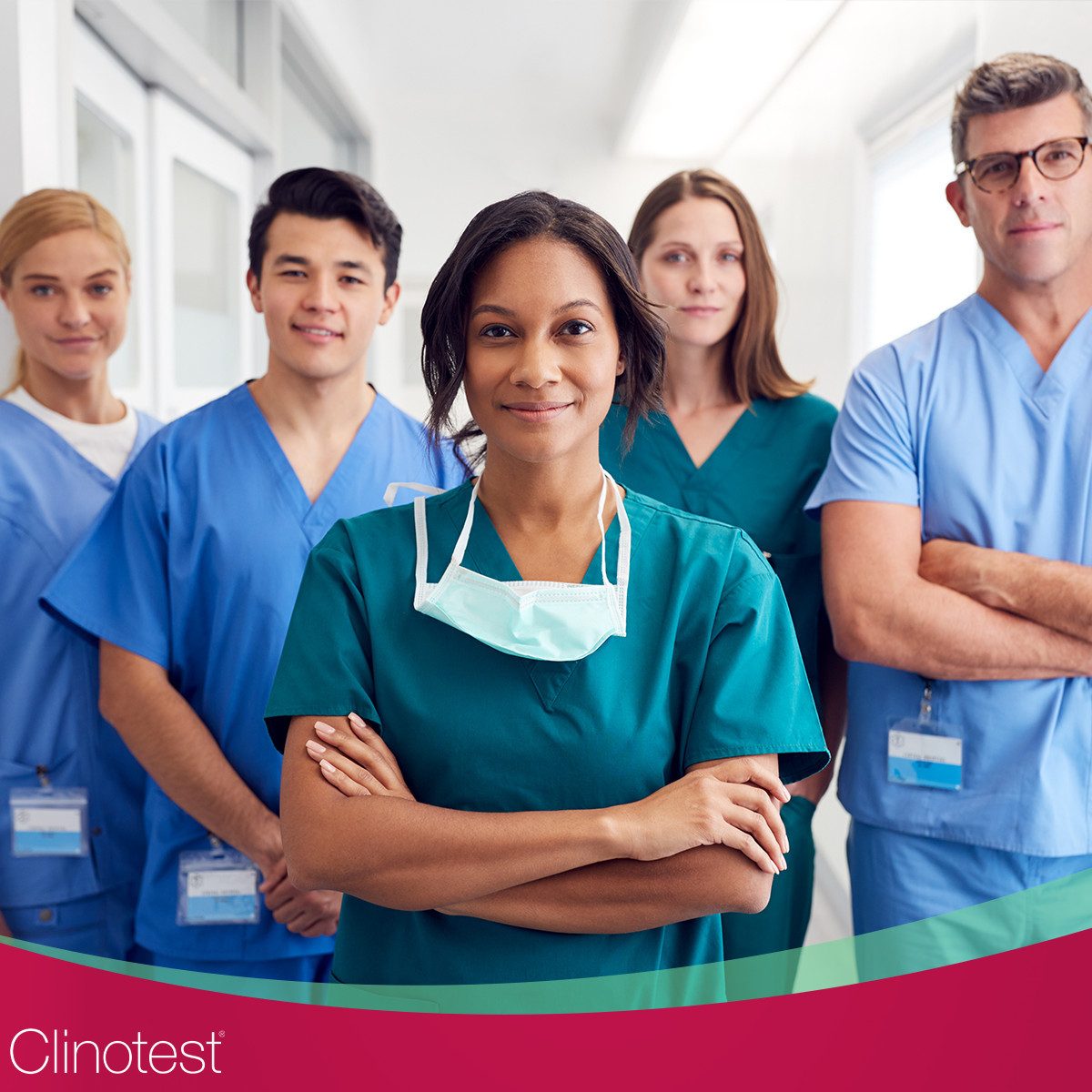 Clinotest Funktionsbluse Kasack Damen & Herren - 95 Grad waschbare, kochfest ohne einzulaufen (1-tlg) Schlupfkasack aus Baumwolle & Polyester - Berufsbekleidung für Pflege