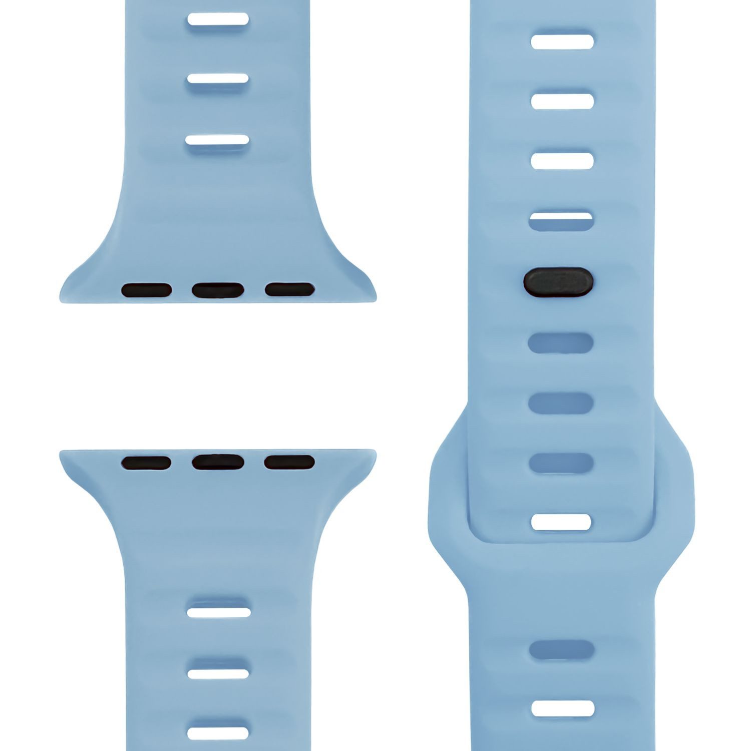 Nalia Smartwatch-Armband Apple Watch 38/40/41/42mm, Silikon Ersatzarmband / für Sport Fitness Uhr / Wasserbeständig