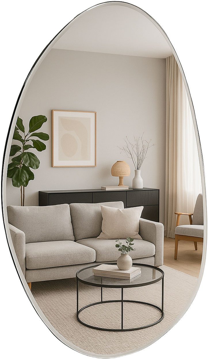 s.Oliver Wandspiegel Lucee, ovalförmig, ca. 88,5x59cm, mattierter dezenter Rahmen. € 99,99