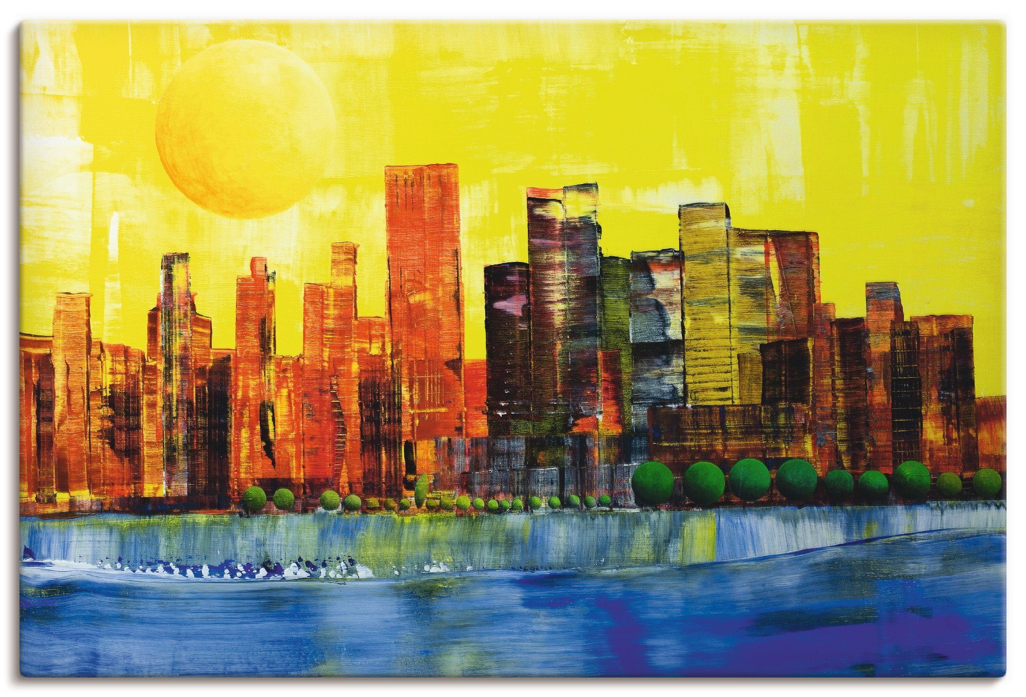 Artland Wandbild New York Silhouette, Amerika (1 St), als Alubild, Leinwandbild, Wandaufkleber oder Poster in versch. Größen