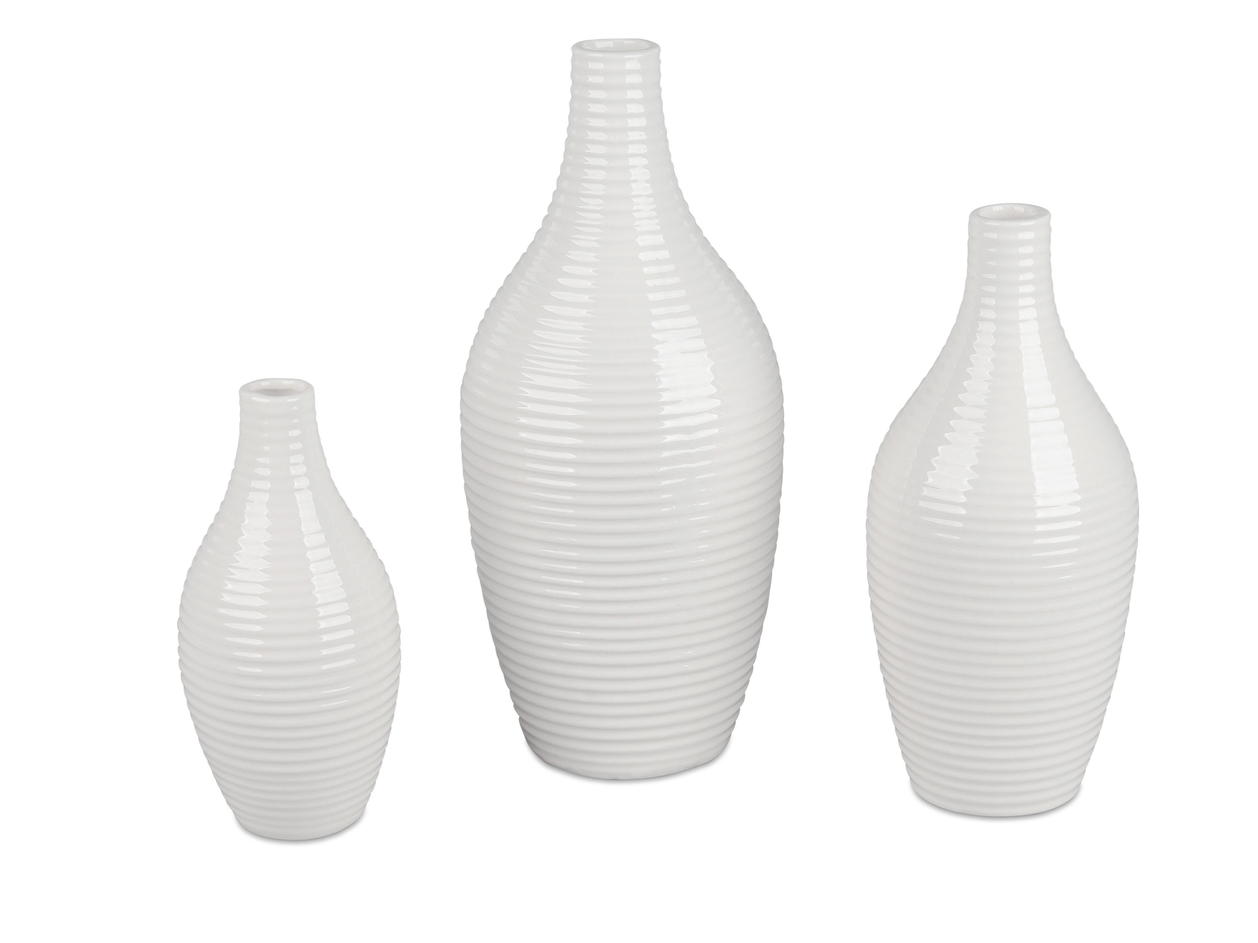 formano Dekovase Relief, Farbe: Weiß, Motiv: günstig online kaufen