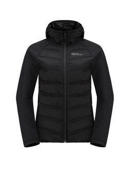 Jack Wolfskin Fleecejacke TASMAN DOWN HYBRID W wärmende Hybrid-Kapuzenjacke für jeden Trail