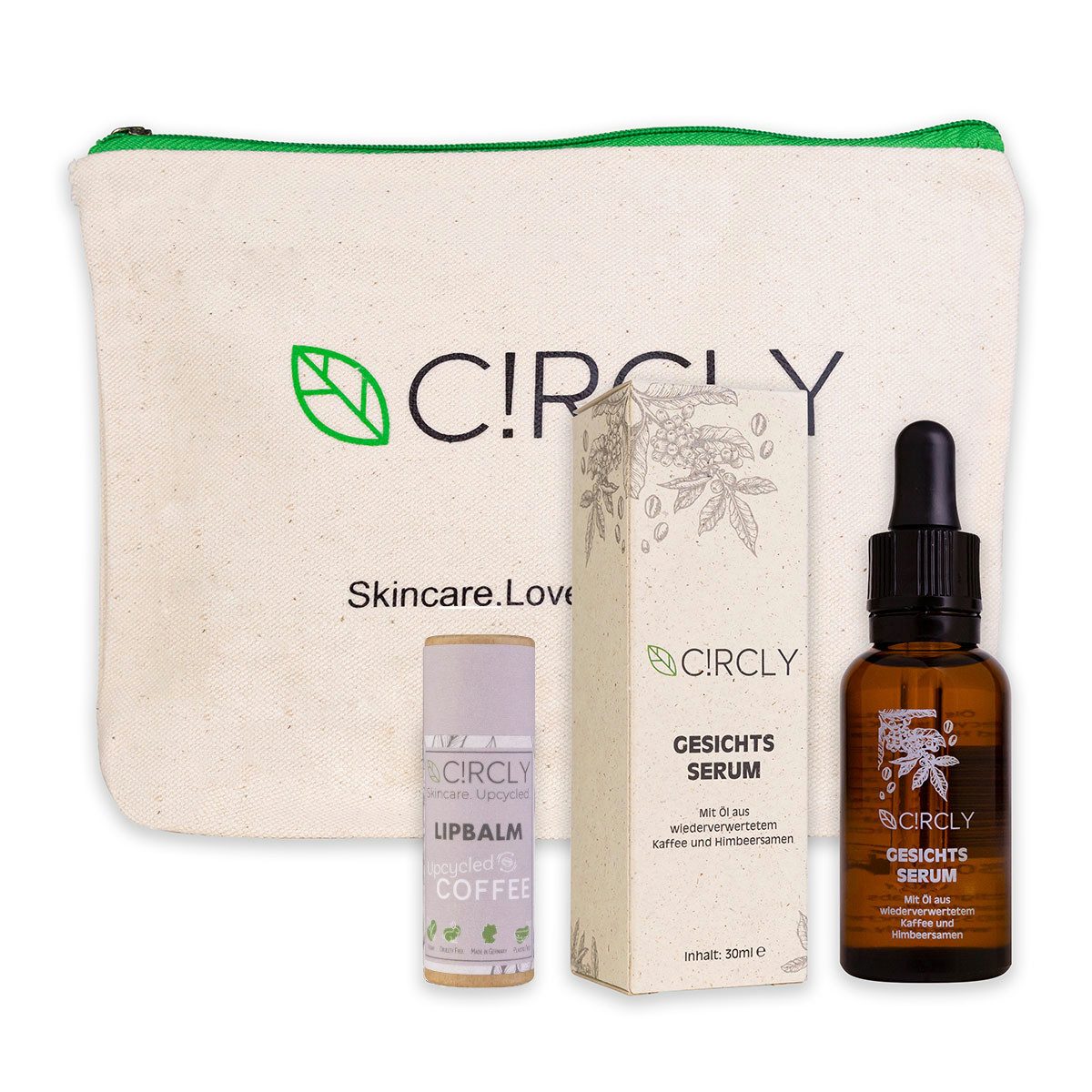 ACCENTRA Pflege-Geschenkset selfcare upcycling set, Kosmetiktasche aus reiner Baumwolle